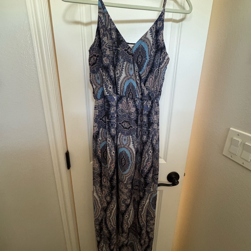 Lush Paisley High-Low Maxi Dress